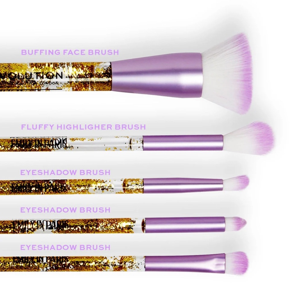 PRICE IS FIRM - Revolution Emily in Paris 5 Piece Brush Set - Picture 5 of 7